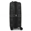 Чемодан ручная кладь полипропилен чёрный 55х40х20+5/44л/3кг/Airtex 639, фото 14