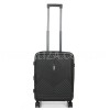 Валіза ручна поклажа поліпропілен чорна 55х40х20+5/44л/3кг/Airtex 639, фото 11
