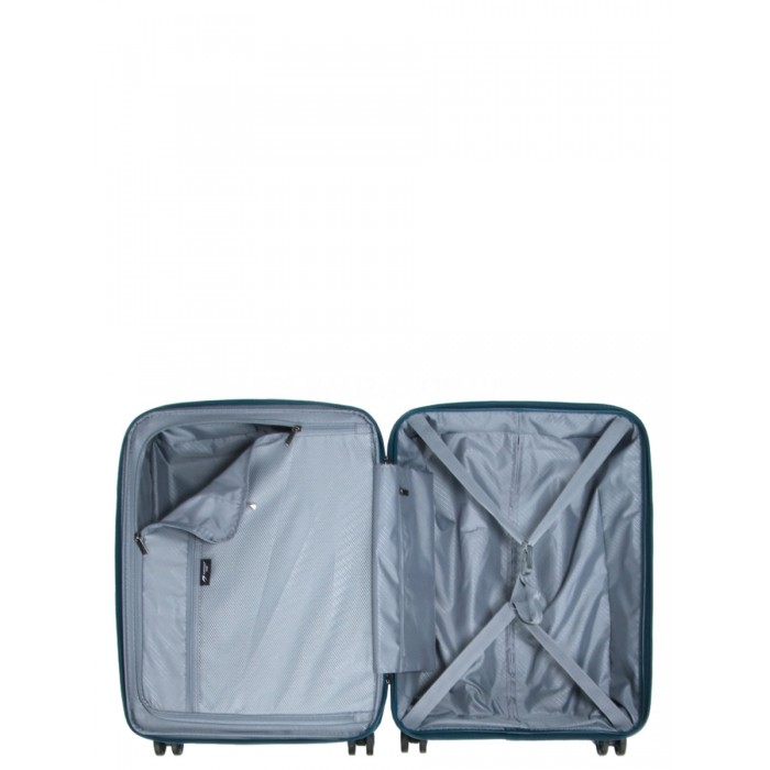 Валіза ручна поклажа поліпропілен зелена 55х40х20+5/44л/3кг/Airtex 639, фото 10