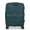 Валіза ручна поклажа поліпропілен зелена 55х40х20+5/44л/3кг/Airtex 639, фото 13