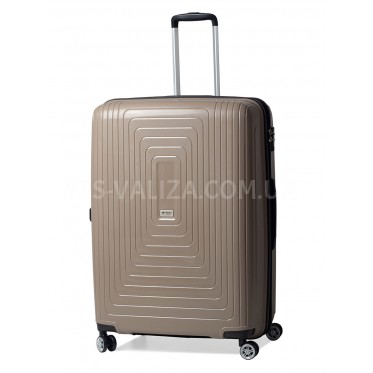 Валіза велика L поліпропілен беж. 78х54х36(+5)см/153л/4.9кг/Airtex 241