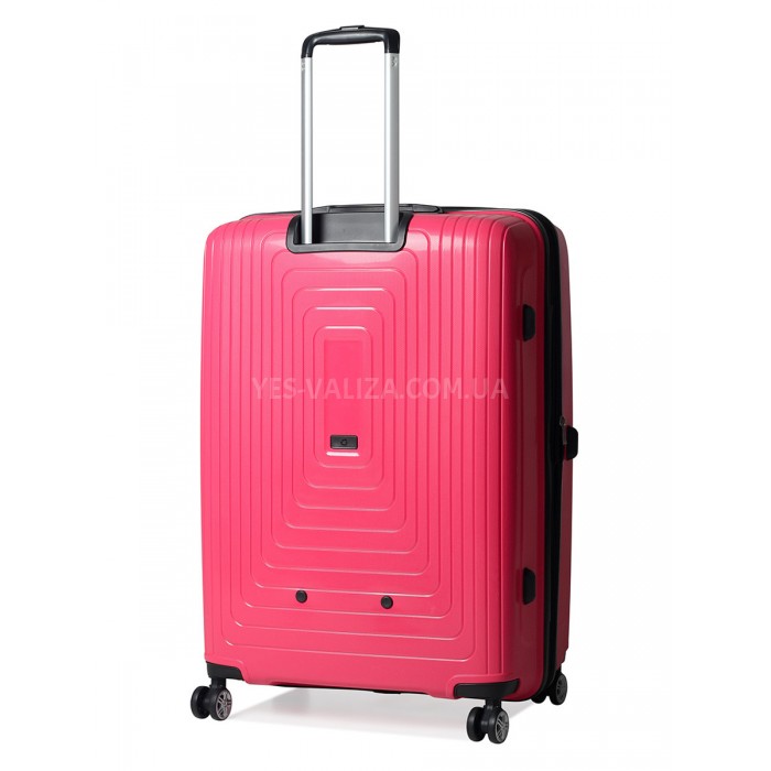 Валіза велика L поліпропілен рожева 78х54х36+5см/153л/4.9кг/Airtex 241, фото 3