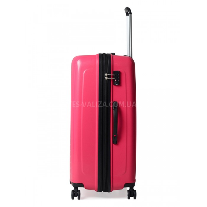 Чемодан большой L полипропилен розовый 78х54х36+5/153л/4.9кг/Airtex241, фото 4