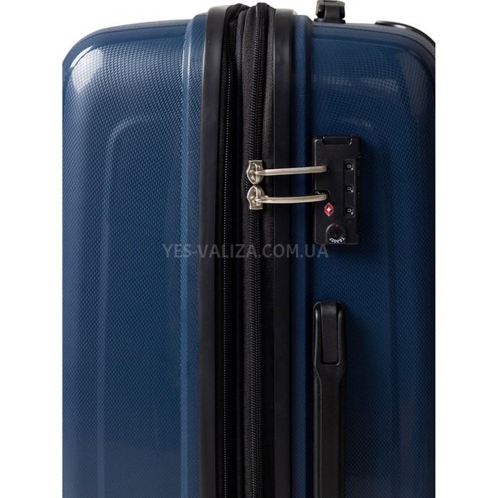 Валіза велика L поліпропілен синя 78х54х36(+5)см/153л/4.9кг/Airtex 241, фото 9