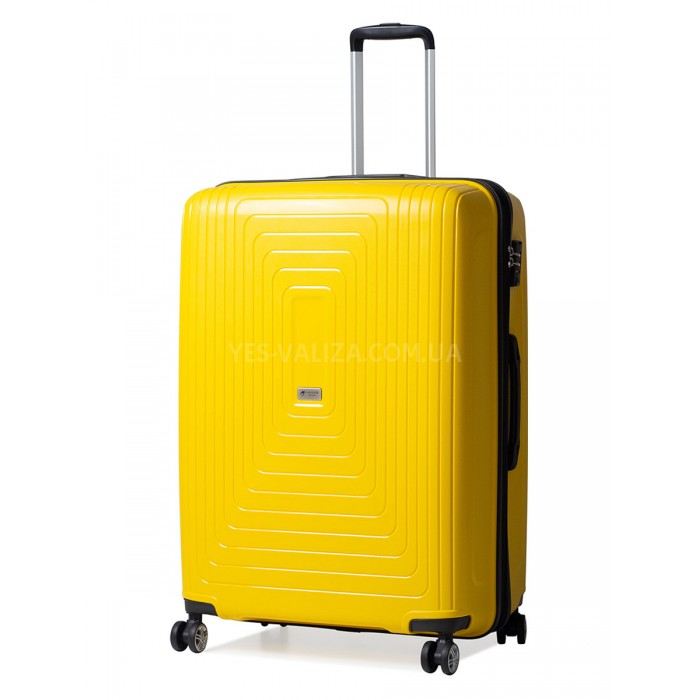 Валіза велика L поліпропілен жовта 78х54х36+5см/153л/4.9кг/Airtex 241, фото 1