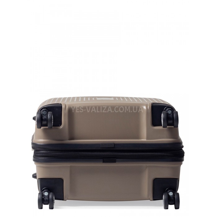 Чемодан средний M полипропилен беж. 68х47х33+5см/102л/3.9кг/Airtex 241, фото 6
