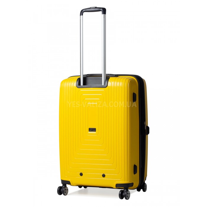 Валіза середня M поліпропілен жовта 68х47х33+5см/102л/3.9кг/Airtex 241, фото 3