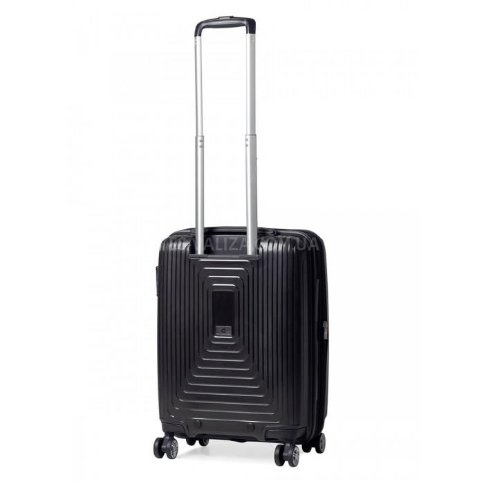 Чемодан малый S полипропилен чёрный 55х40х25+5см/52л/3.2кг/Airtex 241, фото 2
