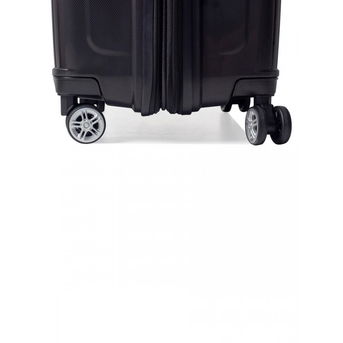 Чемодан малый S полипропилен чёрный 55х40х25+5см/52л/3.2кг/Airtex 241, фото 9