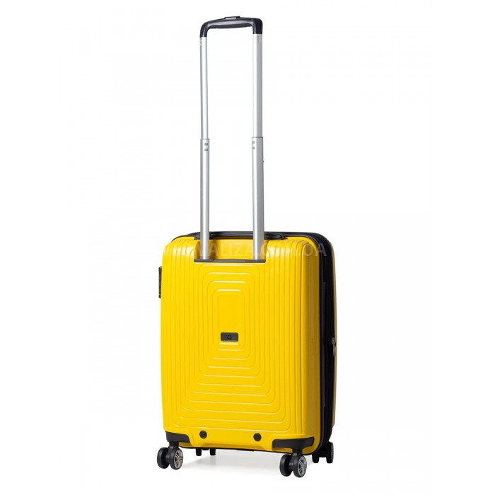 Валіза мала S поліпропілен жовта 55х40х25(+5)см/52л/3.2кг/Airtex 241, фото 4
