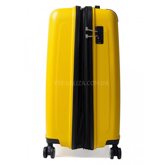 Валіза мала S поліпропілен жовта 55х40х25(+5)см/52л/3.2кг/Airtex 241, фото 7