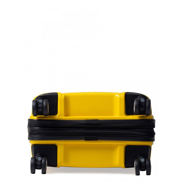 Валіза мала S поліпропілен жовта 55х40х25(+5)см/52л/3.2кг/Airtex 241, фото 8