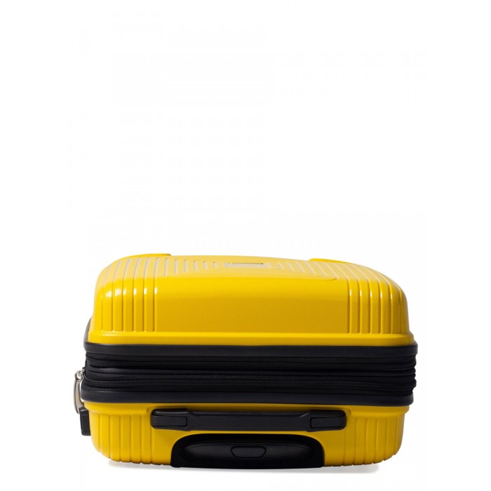 Валіза мала S поліпропілен жовта 55х40х25(+5)см/52л/3.2кг/Airtex 241, фото 6