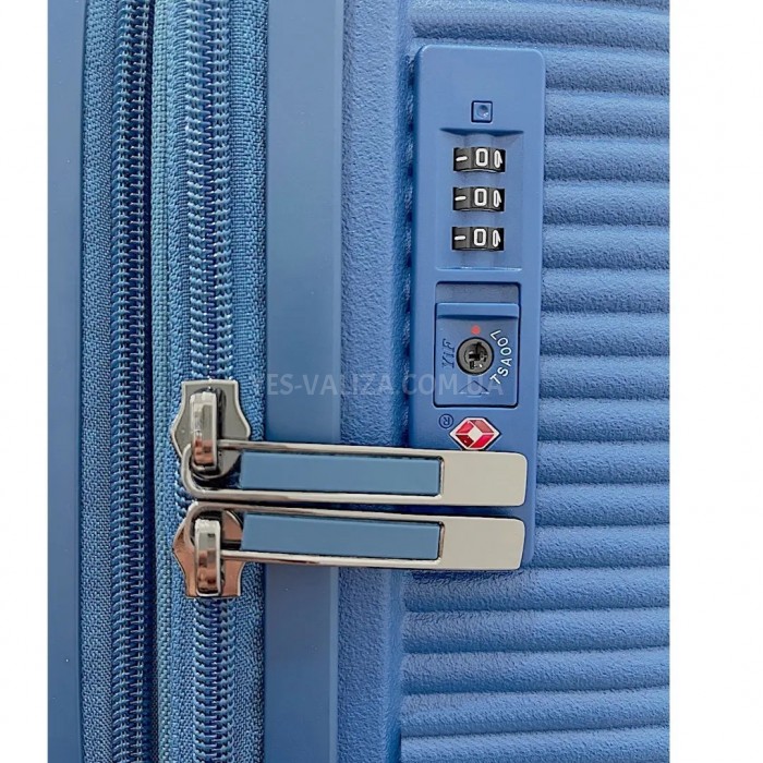 Чемодан Airtex ручная кладь S полипропилен синий 55х40х20см/38л/2.4кг, фото 8