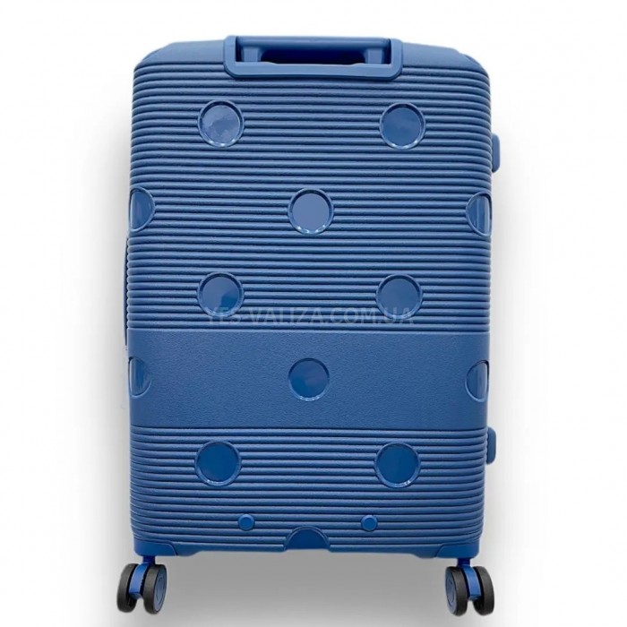 Чемодан Airtex средний M полипропилен синий 68х46х28(+5)см/90л/3.9кг, фото 3