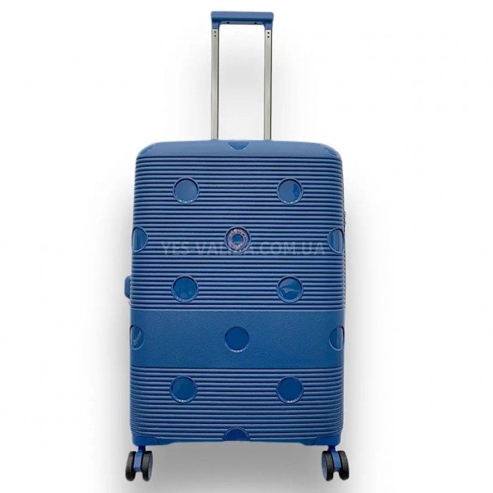 Валіза Airtex середня M поліпропілен синя 68х46х28(+5)см/90л/3.9кг, фото 1