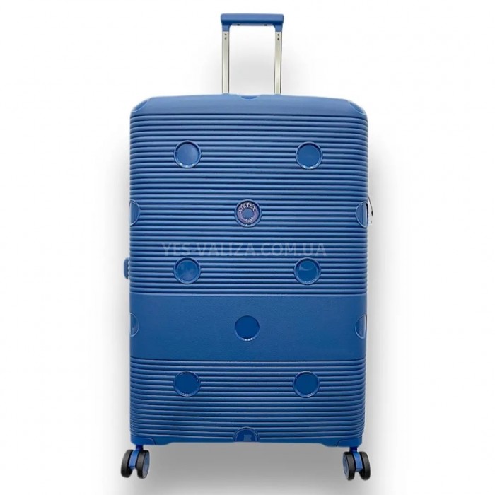 Валіза Airtex велика L поліпропілен синя 77х52х31(+5)см/130л/4.6кг, фото 1