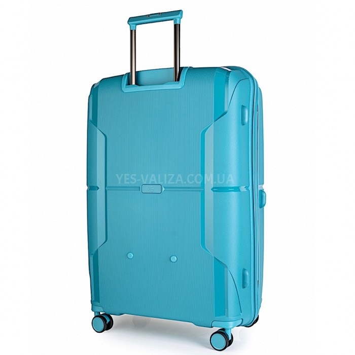 Валіза велика L поліпропілен блакитна 77х52х31+5/126л/4.4кг/Airtex 245, фото 4