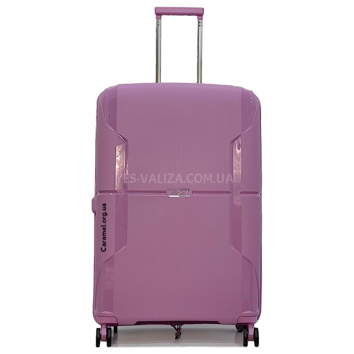 Чемодан большой L полипропилен фиолет 77х52х31+5/126л/4.4кг/Airtex 245, фото 3
