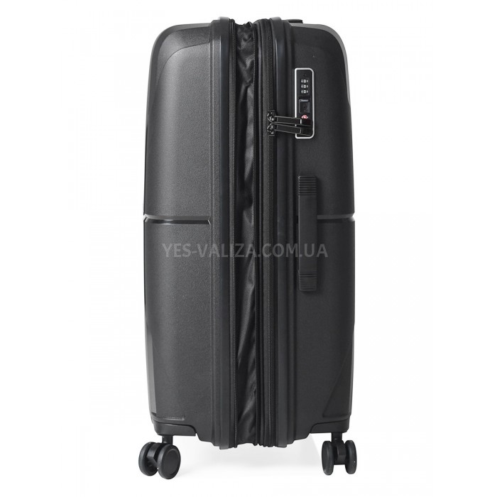 Валіза середня M поліпропілен сіра 68х46х28(+5)см/89л/3.6кг/Airtex 245, фото 8