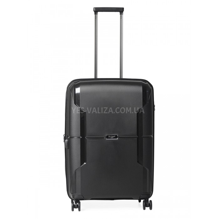 Валіза середня M поліпропілен сіра 68х46х28(+5)см/89л/3.6кг/Airtex 245, фото 2