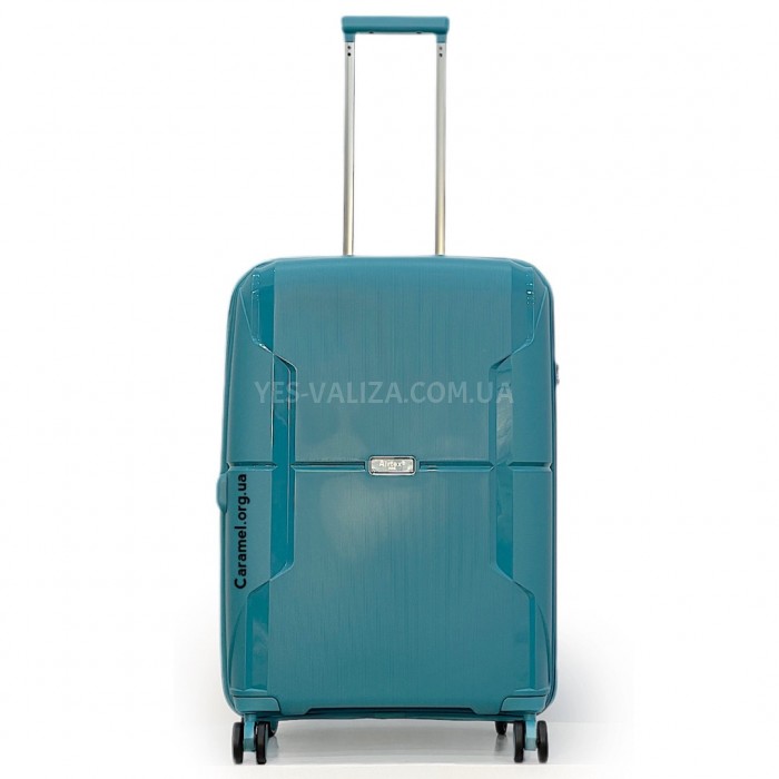 Чемодан средний M полипропилен голубой 68х46х28+5/89л/3.6кг/Airtex 245, фото 2
