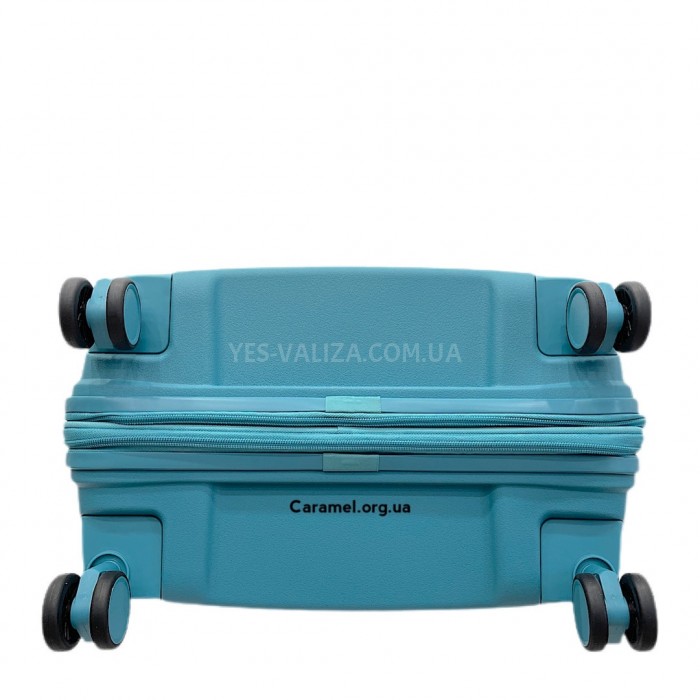 Валіза середня M поліпропілен блакитна 68х46х28+5/89л/3.6кг/Airtex 245, фото 8