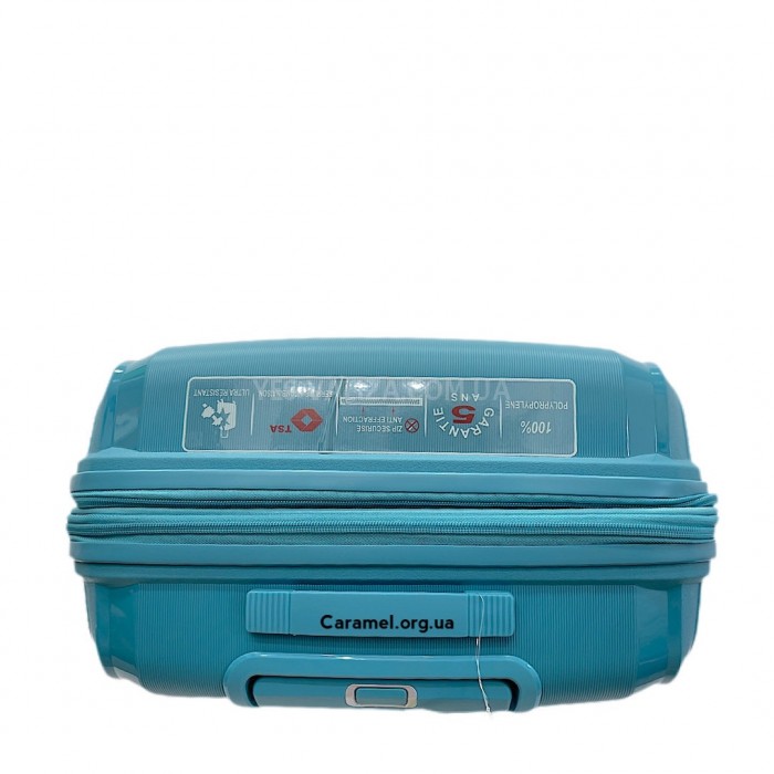 Чемодан средний M полипропилен голубой 68х46х28+5/89л/3.6кг/Airtex 245, фото 7