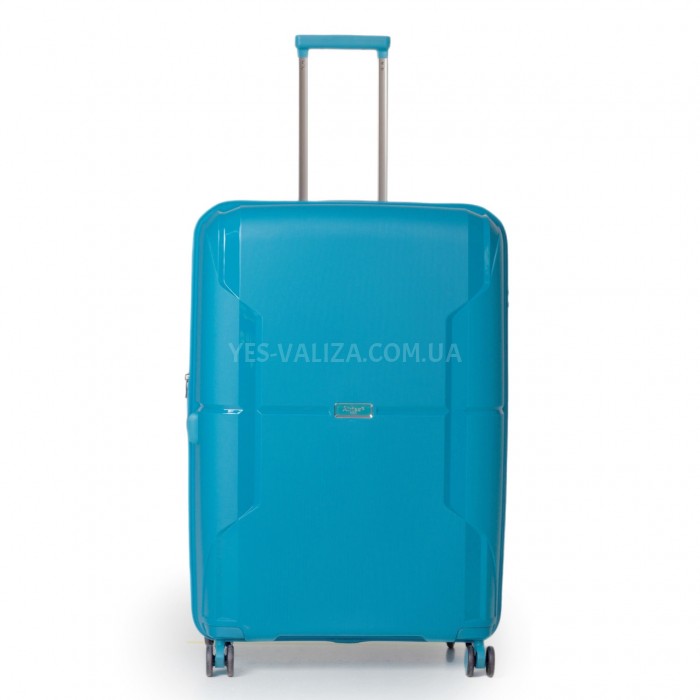 Валіза середня M поліпропілен блакитна 68х46х28+5/89л/3.6кг/Airtex 245, фото 1
