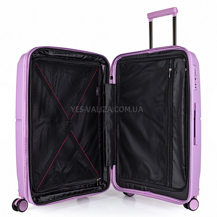 Чемодан средний M полипропилен фиолет 68х46х28+5/89л/3.6кг/Airtex 245, фото 8