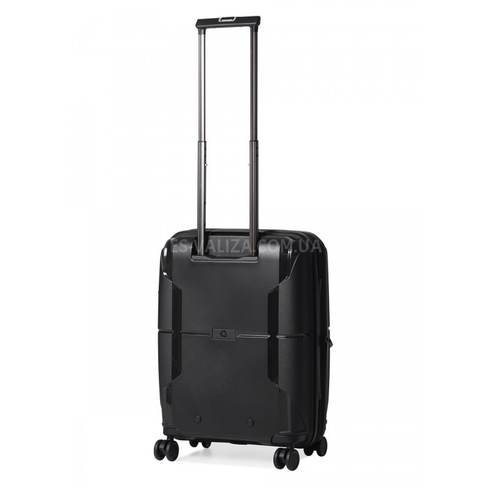Чемодан малый S полипропилен чёрный 55х40х21+5см/47л/2.6кг/Airtex 245, фото 3