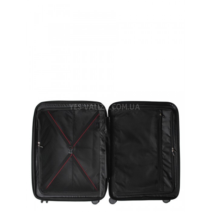 Валіза мала S поліпропілен чорна 55х40х21(+5)см/47л/2.6кг/Airtex 245, фото 10