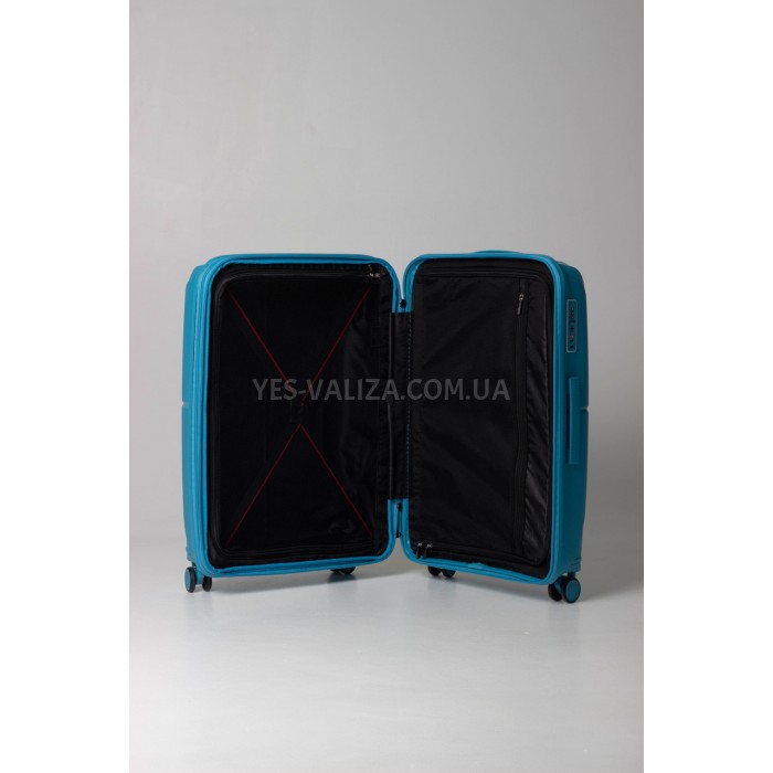 Чемодан малый S полипропилен голубой 55х40х21+5см/47л/2.6кг/Airtex 245, фото 8
