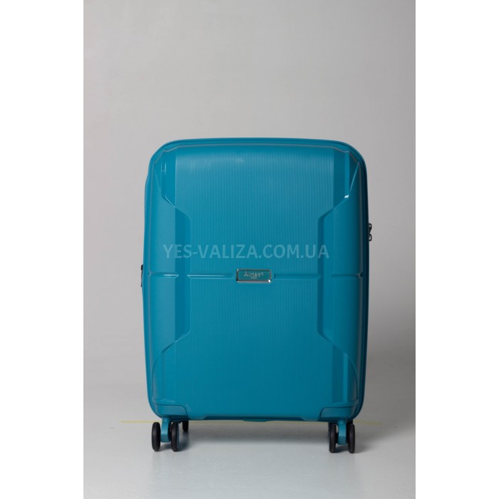 Валіза мала S поліпропілен блакитна 55х40х21+5см/47л/2.6кг/Airtex 245, фото 6