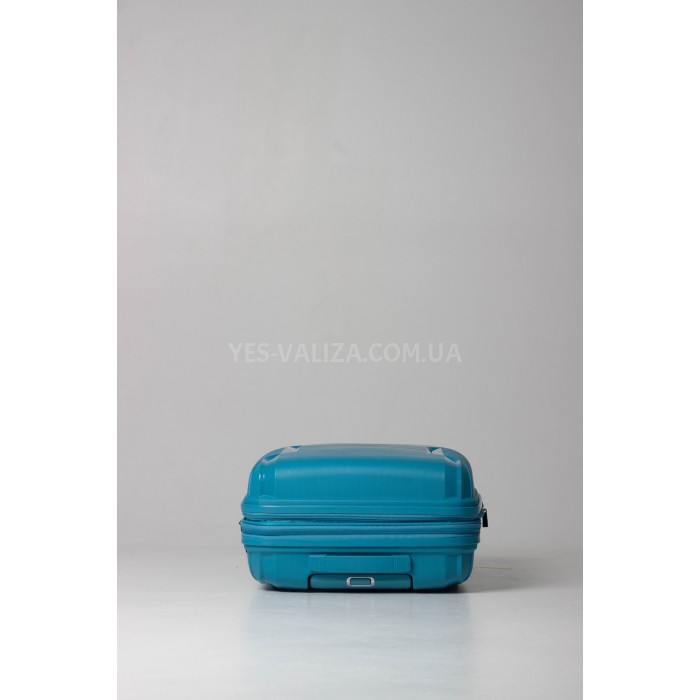 Чемодан малый S полипропилен голубой 55х40х21+5см/47л/2.6кг/Airtex 245, фото 4