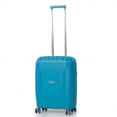 Валіза мала S поліпропілен блакитна 55х40х21+5см/47л/2.6кг/Airtex 245