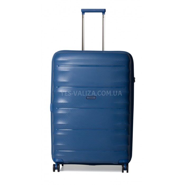 Валіза велика L поліпропілен синя 77х53х33(+5)см/133л/4.8кг/Airtex 242, фото 2