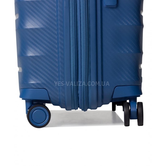 Валіза велика L поліпропілен синя 77х53х33(+5)см/133л/4.8кг/Airtex 242, фото 7