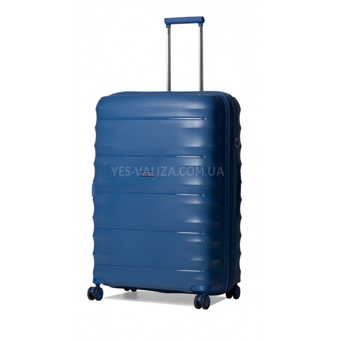 Валіза велика L поліпропілен синя 77х53х33(+5)см/133л/4.8кг/Airtex 242, фото 1