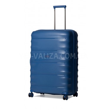 Чемодан большой L полипропилен синий 77х53х33+5/133л/4.8кг/Airtex 242