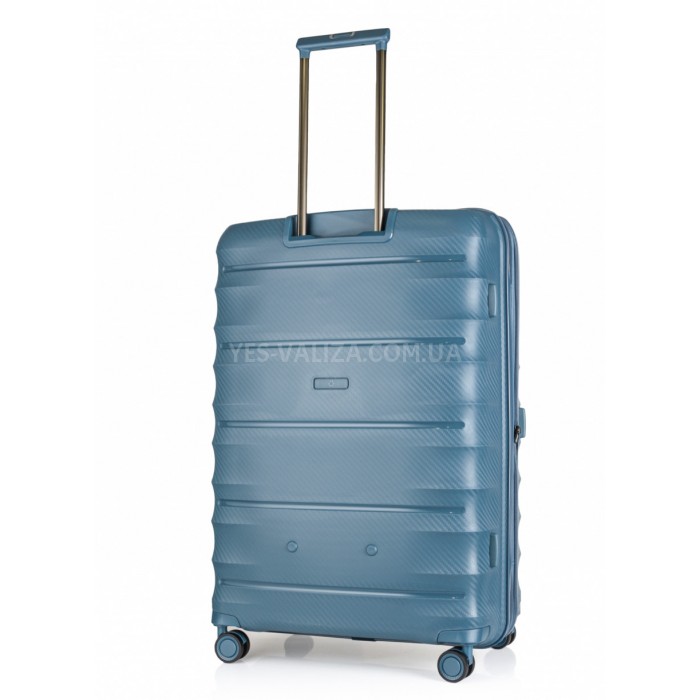 Валіза велика L поліпропілен зелена 77х53х33+5см/133л/4.8кг/Airtex 242, фото 2