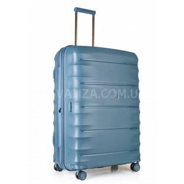 Валіза велика L поліпропілен зелена 77х53х33+5см/133л/4.8кг/Airtex 242