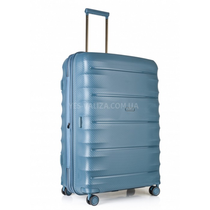 Валіза велика L поліпропілен зелена 77х53х33+5см/133л/4.8кг/Airtex 242, фото 1