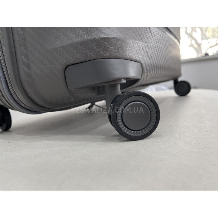 Валіза велика L поліпропілен сіра 77х53х33(+5)см/133л/4.8кг/Airtex 242, фото 8