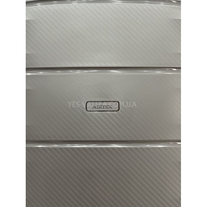 Валіза велика L поліпропілен сіра 77х53х33(+5)см/133л/4.8кг/Airtex 242, фото 7