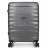 Чемодан средний M полипропилен серый 66х46х28+5см/89л/3.8кг/Airtex 242, фото 12