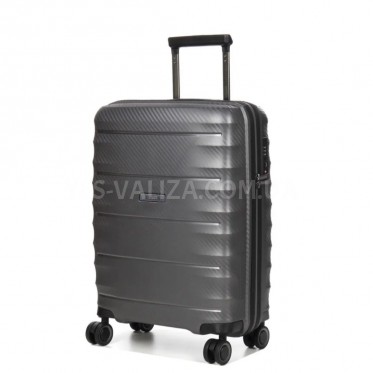 Валіза середня M поліпропілен сіра 66х46х28(+5)см/89л/3.8кг/Airtex 242