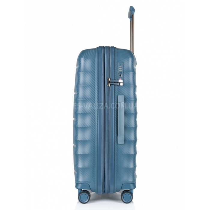 Чемодан средний M полипропилен зелёный 66х46х28+5/89л/3.8кг/Airtex 242, фото 3