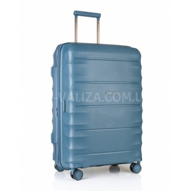 Чемодан средний M полипропилен зелёный 66х46х28+5/89л/3.8кг/Airtex 242