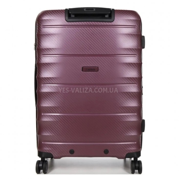 Валіза середня M поліпропілен фіолет 66х46х28+5см/89л/3.8кг/Airtex 242, фото 3